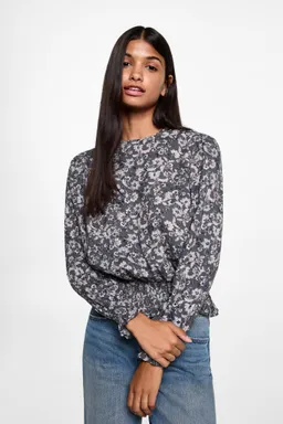 Blusa estampada floral de Mango Teen en Blusas para argentina