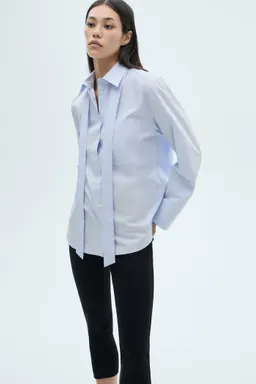 Camisa con lazo corbata de Mango en Camisas para argentina