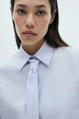 Camisa con lazo corbata de Mango en Camisas para argentina