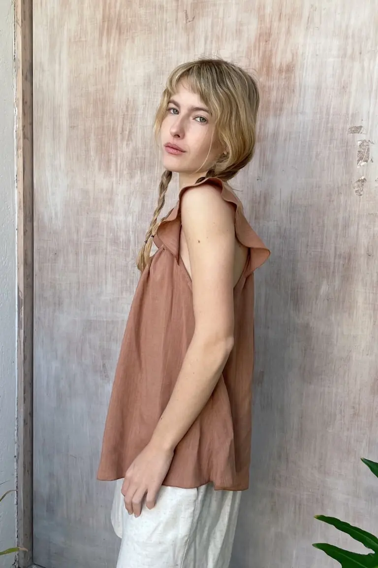 Musculosa con Volados de Hesed en Blusas para argentina