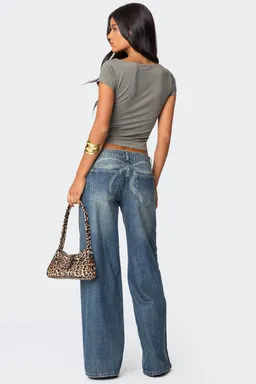 Jeans tiro bajo vyxen vintage de Edikted en Pantalones para argentina