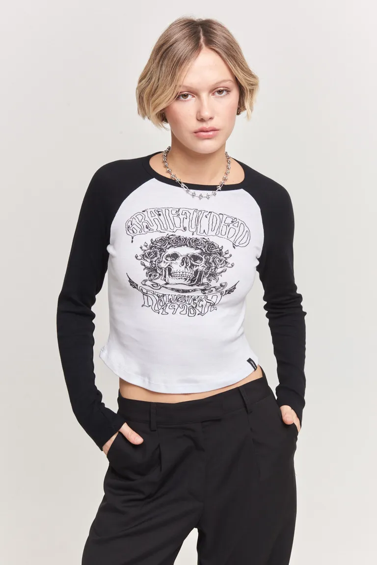 Remera de manga larga con estampa de Grateful Dead para mujer de 47 Street en Remeras para argentina