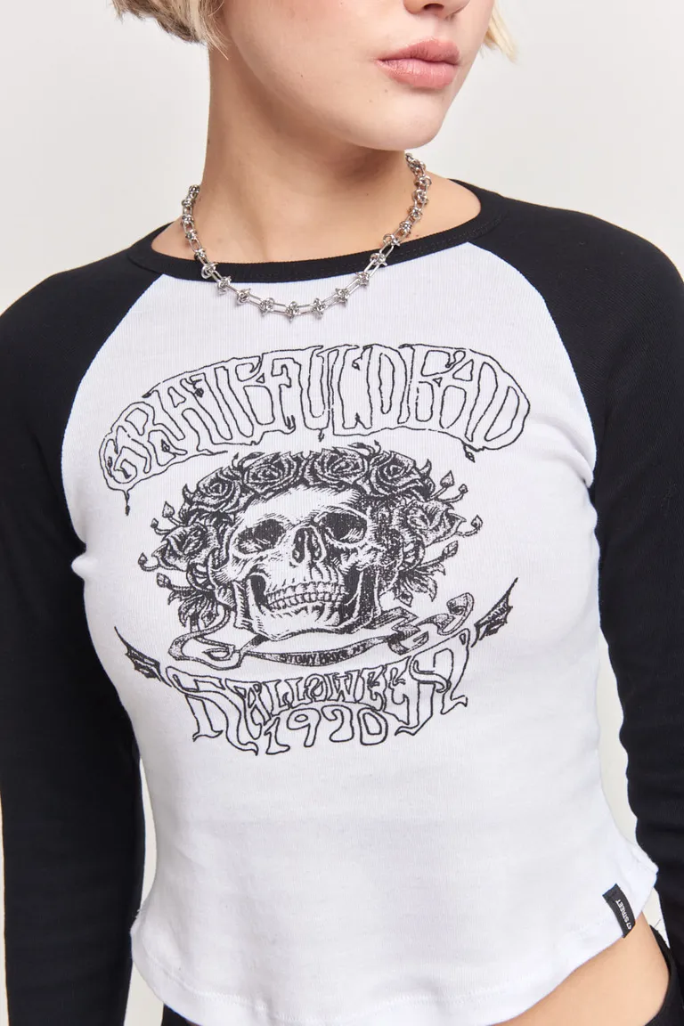 Remera de manga larga con estampa de Grateful Dead para mujer de 47 Street en Remeras para argentina