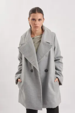 Saco largo cruce dos botones de Blush en Chaquetas para argentina