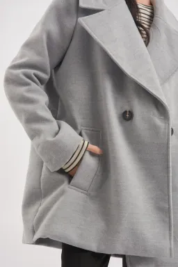 Saco largo cruce dos botones de Blush en Chaquetas para argentina