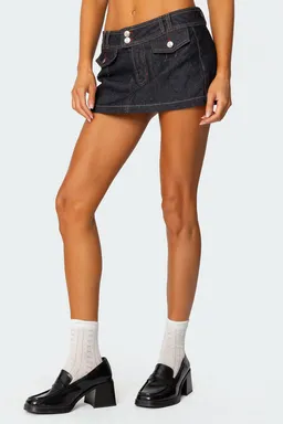 Mini falda pantalón denim rae de Edikted en Shorts para argentina