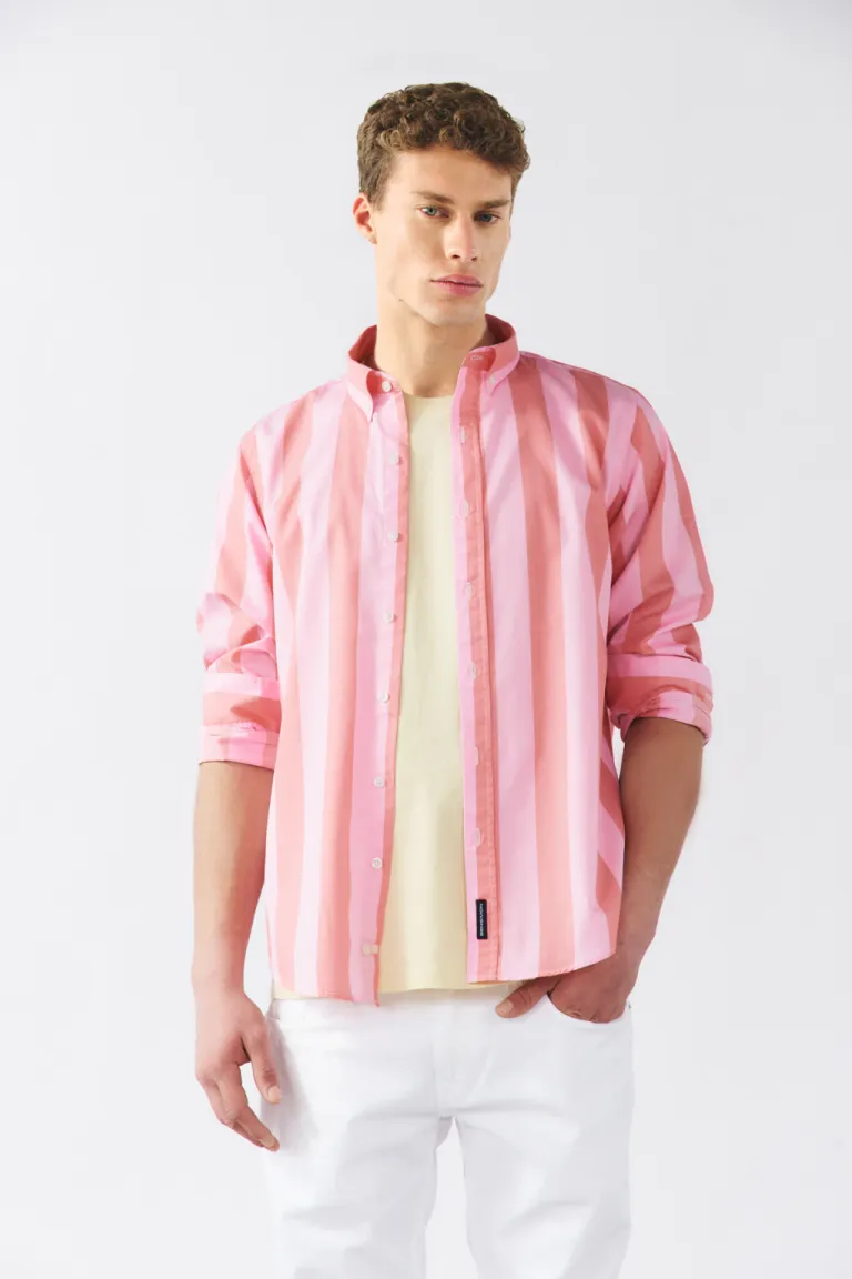 Camisa de rayas multicolor con diseño informal para hombre de Bensimon en Camisas para argentina