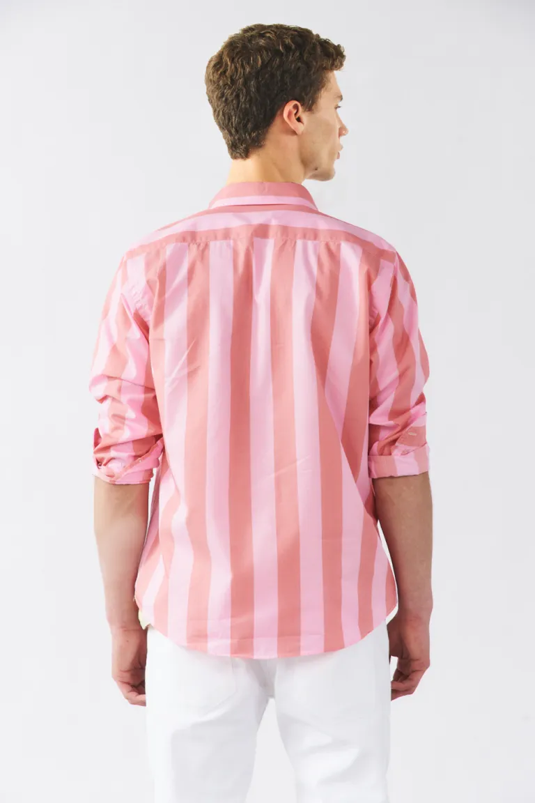 Camisa de rayas multicolor con diseño informal para hombre de Bensimon en Camisas para argentina