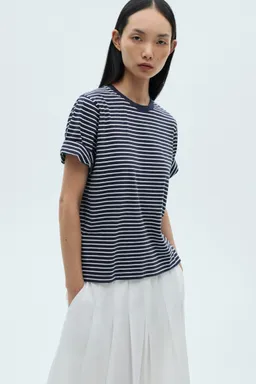 Camiseta algodón rayas de Mango en Remeras para argentina