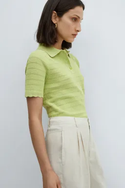 Sweater polo manga corta de Mango en Tops para argentina