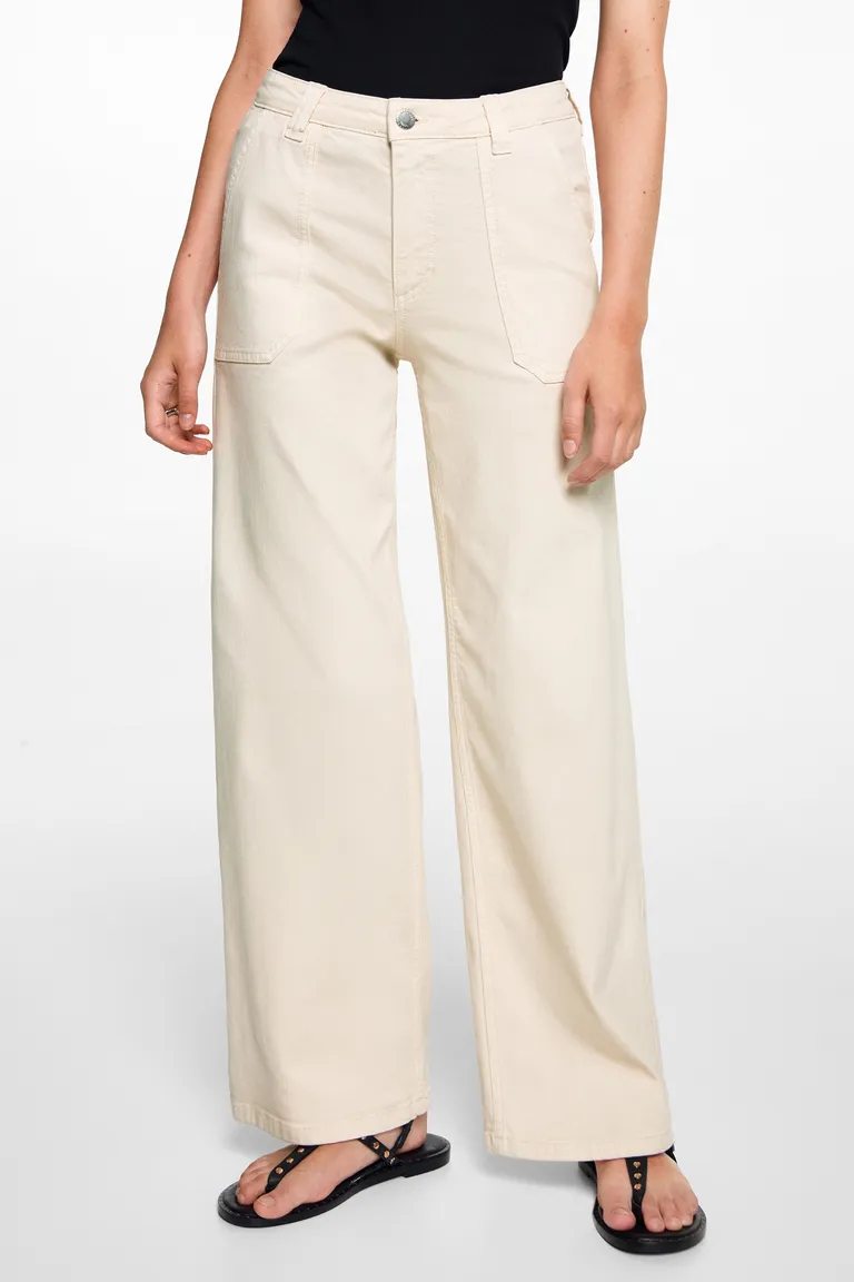 Pantalón culotte con bolsillos de Mango Teen en Pantalones para argentina