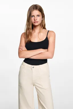 Pantalón culotte con bolsillos de Mango Teen en Pantalones para argentina