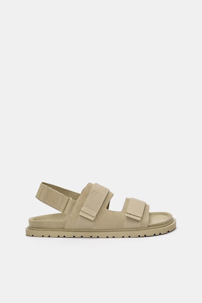 Sandalias de tiras de cuero de Pull&Bear en Sandalias y Ojotas para argentina