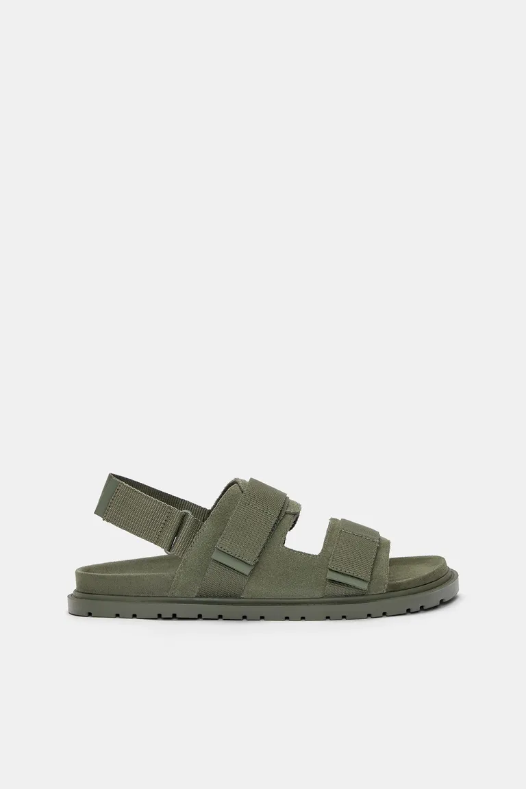 Sandalias de tiras de cuero de Pull&Bear en Sandalias y Ojotas para argentina