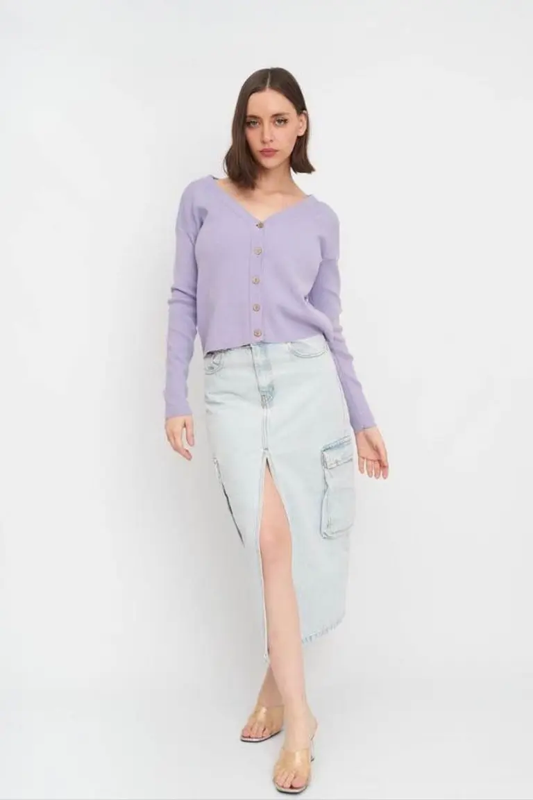 Saco corto escote V de Hesed en Buzos y Sweaters para argentina