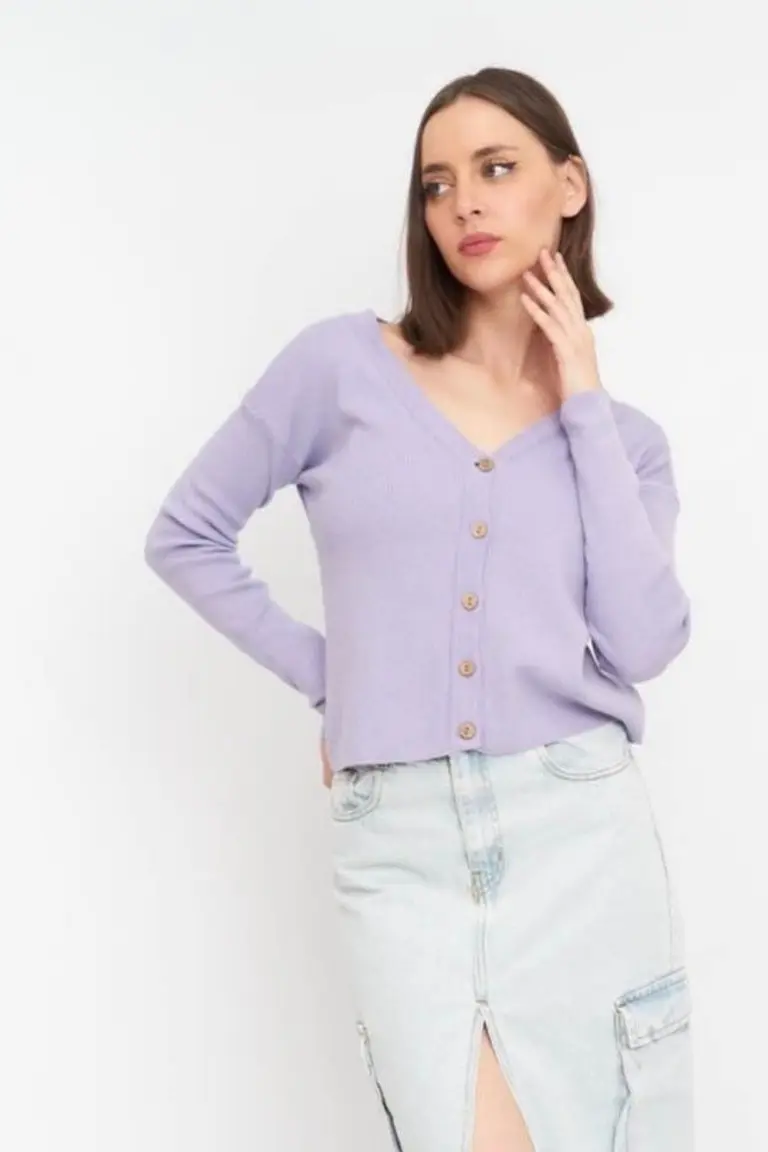 Saco corto escote V de Hesed en Buzos y Sweaters para argentina