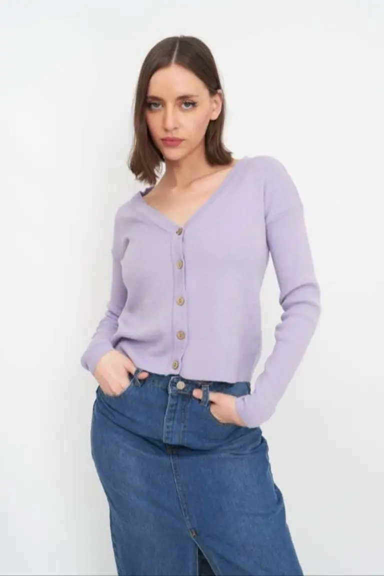 Saco corto escote V de Hesed en Buzos y Sweaters para argentina