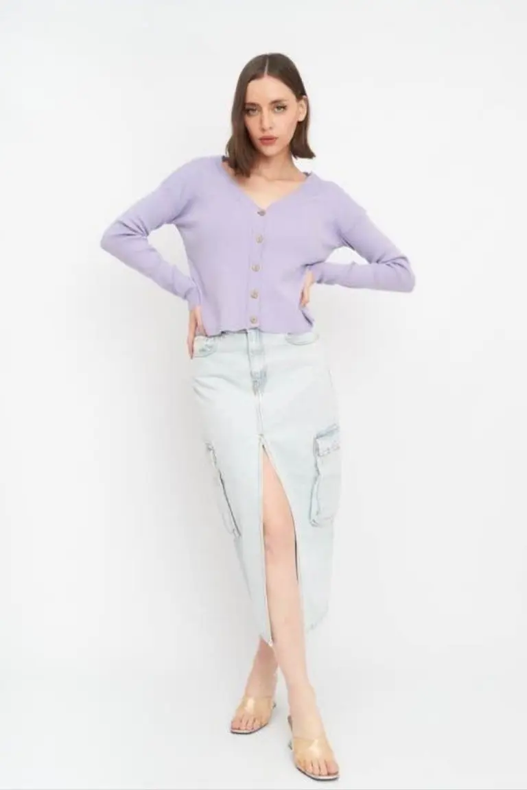 Saco corto escote V de Hesed en Buzos y Sweaters para argentina