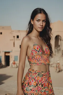 Falda estampada con abalorios de Mango Teen en Faldas para argentina
