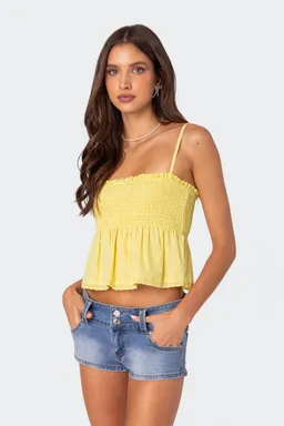 Musculosa millie fruncida de Edikted en Tops para argentina