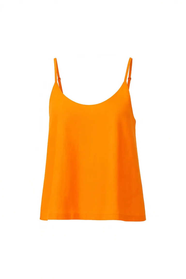 Vestido en tono naranja con escote recto y silueta al cuerpo de Naíma en Vestidos para argentina