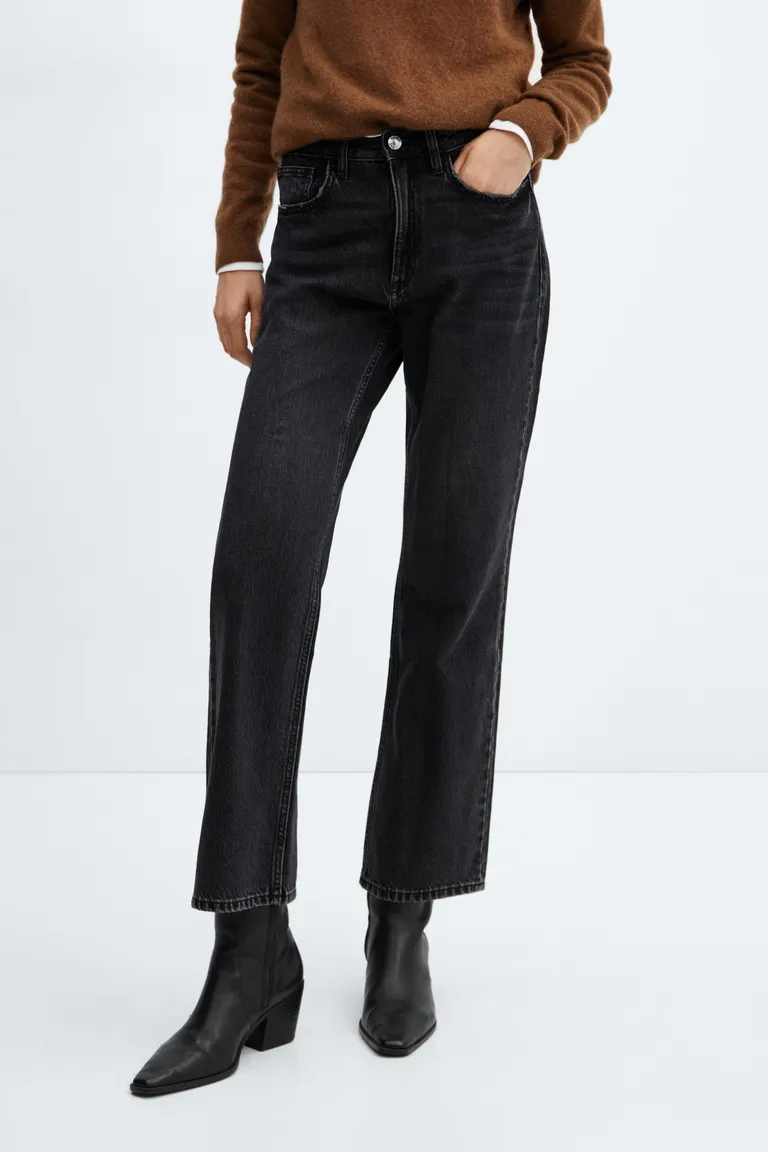 Jeans rectos tiro medio de Mango en Pantalones para argentina