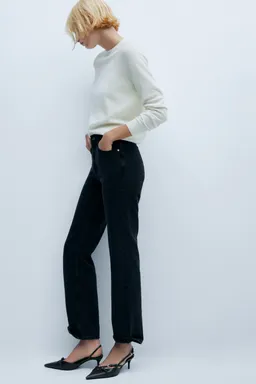 Jeans rectos tiro medio de Mango en Pantalones para argentina