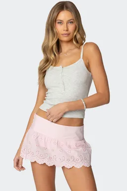 Musculosa henley vina acanalada de Edikted en Tops para argentina