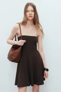 Vestido corto palabra honor tablas de Mango en Vestidos para argentina