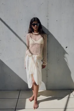 Sweater crochet manga larga de Mango en Buzos y Sweaters para argentina