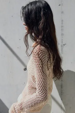 Sweater crochet manga larga de Mango en Buzos y Sweaters para argentina