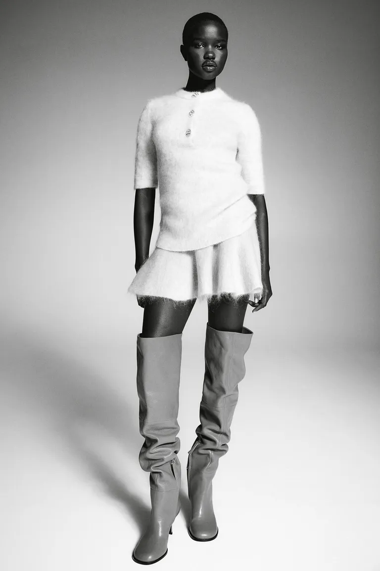 Top tejido mohair acanalado de H&M en Tops para argentina