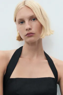 Mono halter lino de Mango en Monos para argentina