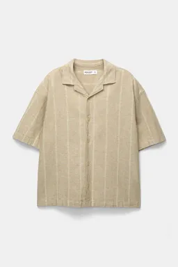 Camisa rayas con lino de Pull&Bear en Camisas para argentina