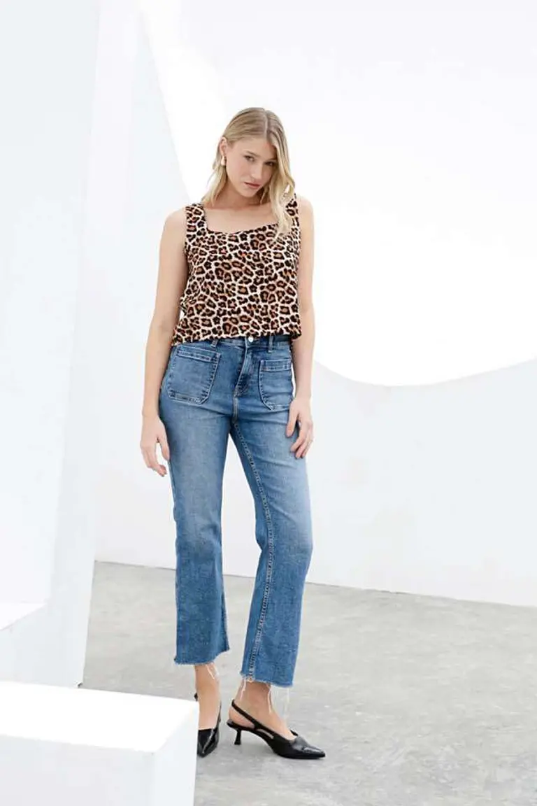 Musculosa Seda Estampada de Hesed en Tops para argentina