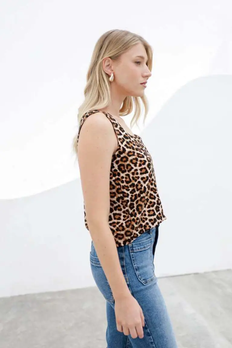 Musculosa Seda Estampada de Hesed en Tops para argentina