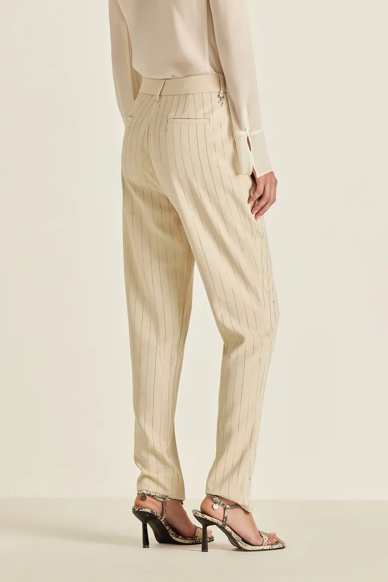 Pantalón de vestir corte ajustado con detalles de strass de Tucci en Pantalones para argentina