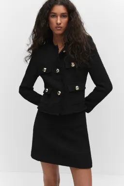 Campera tweed bolsillos de Mango en Chaquetas para argentina