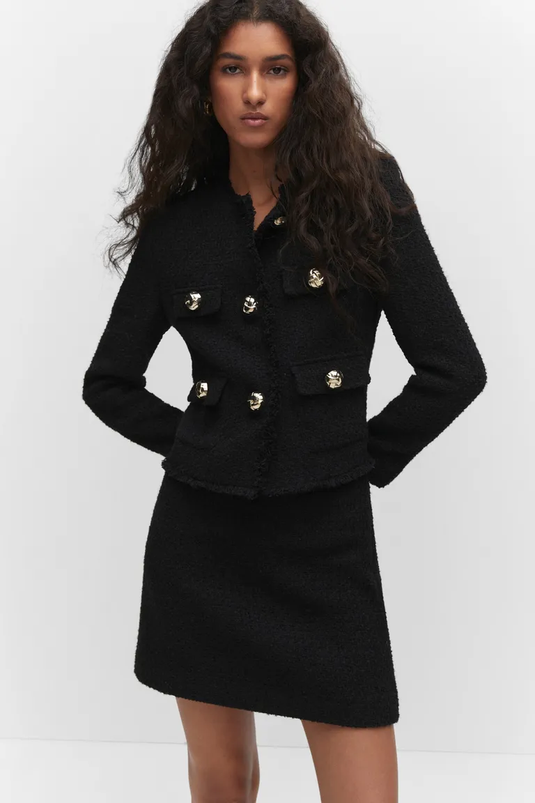 Campera tweed bolsillos de Mango en Chaquetas para argentina