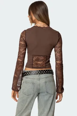 Top stephi con encaje de Edikted en Tops para argentina
