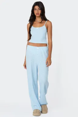 Pantalón gofre estampado floral de Edikted en Pantalones para argentina