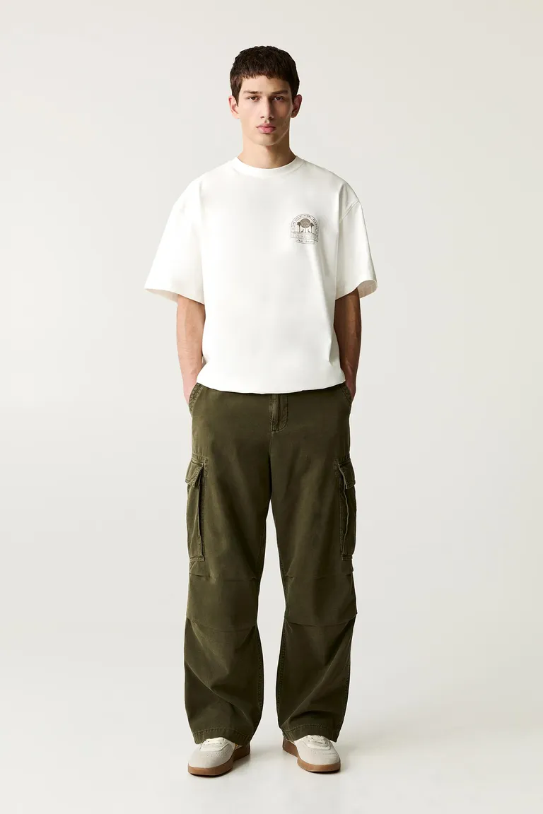 Cargo baggy lavado de Pull&Bear en Pantalones para argentina