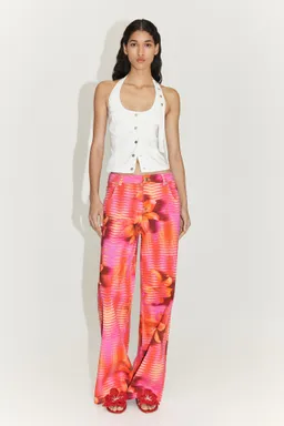 Jean wideleg estampado de Mango en Pantalones para argentina