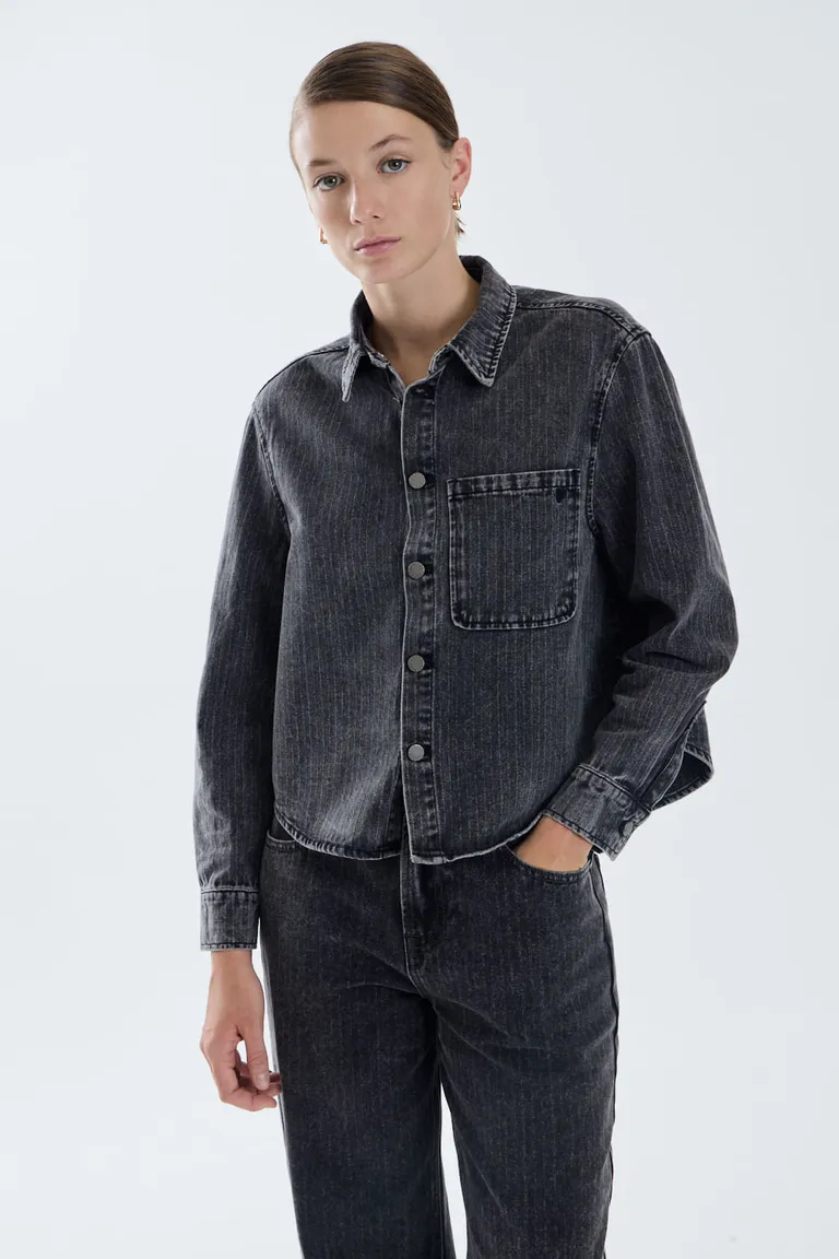 Camisa de corte clásico holgado con mangas largas y detalle de tabla en puños de Portsaid en Camisas para argentina