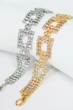 Pulsera strass cuadrdos de Exotica Accesorios en Bijouterie para argentina