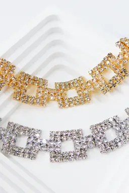 Pulsera strass cuadrdos de Exotica Accesorios en Bijouterie para argentina
