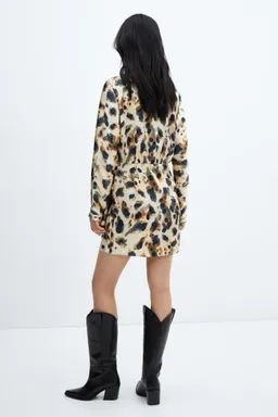 Vestido satinado leopardo de Mango en Vestidos para argentina