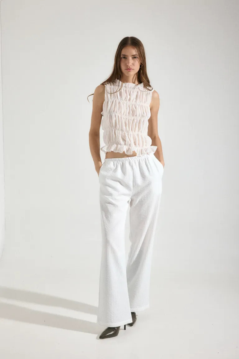 Pantalón de tiro bajo con diseño rayado para mujer de Audaz en Pantalones para argentina