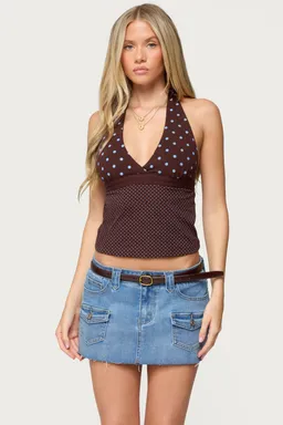 Top halter ginny lunares de Edikted en Tops para argentina