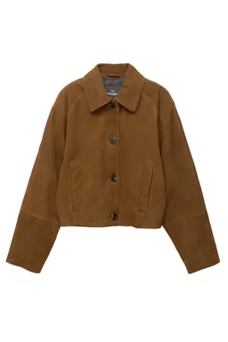 Cazadora de cuero cropped de Pull&Bear en Chaquetas para argentina